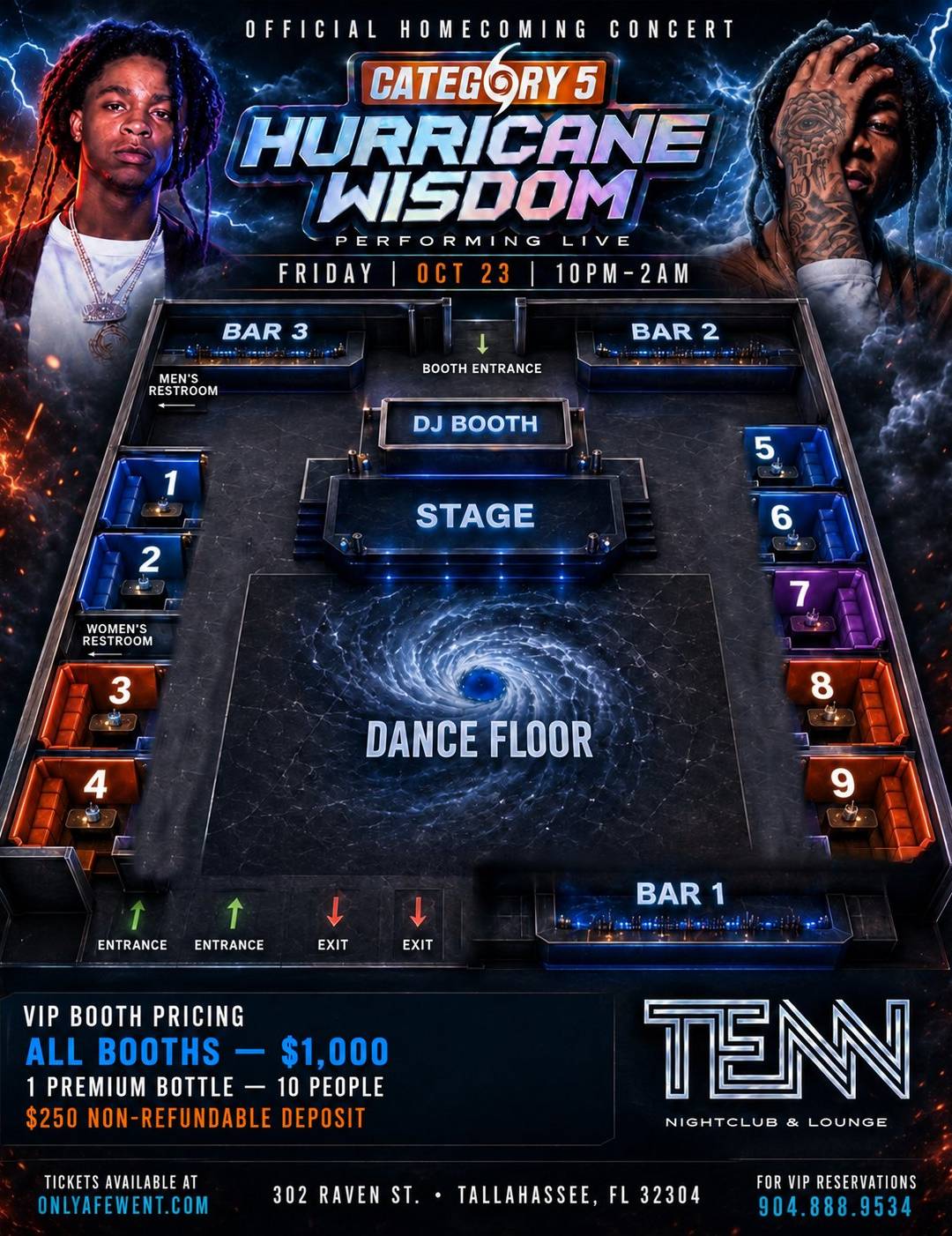 Booth layout