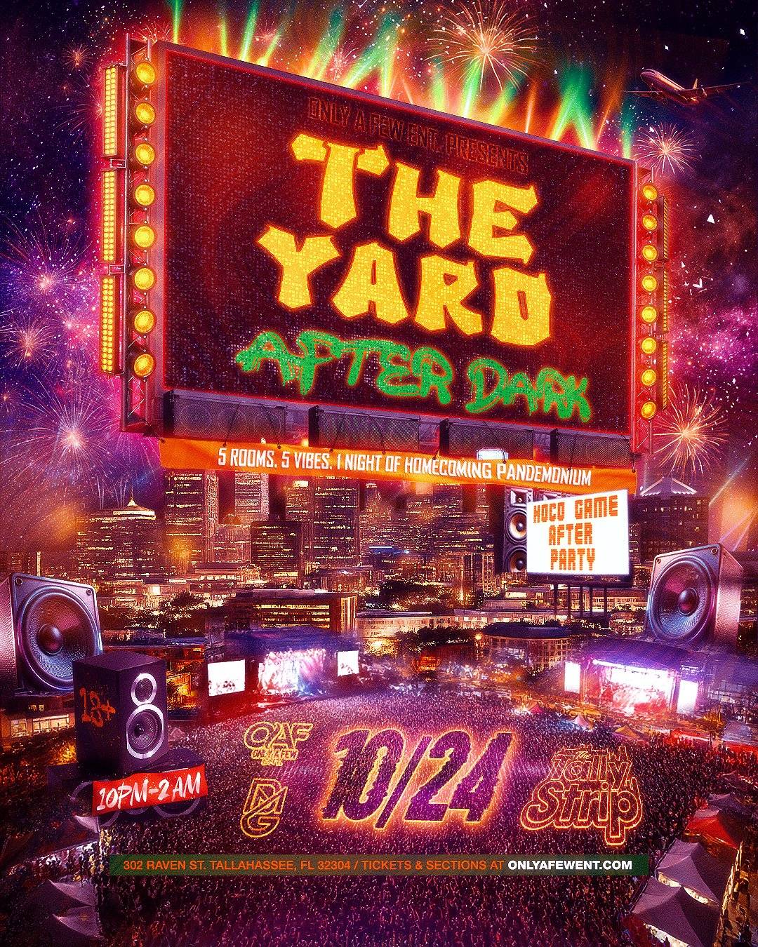 The Yard After Dark flyer — TENN Nightclub, Tallahassee